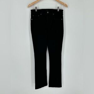 NEW Lauren Ralph Lauren Women's Sz 0 High Rise Tapered Jeans Black Denim K7